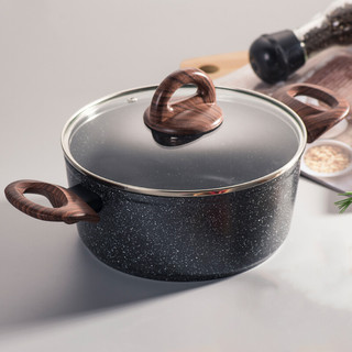 WT-SP003 Black High Termperature Painting Forged Casserole Stockpot — image 3