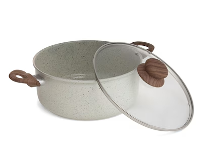WT-SP013 Modern-looking Ceramic Non Stick Painting Pressed Casserole Stockpot — image 2