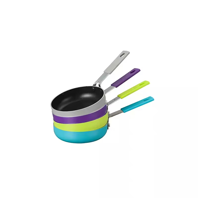 WT-FP012 Plum Red Round Spiral Bottom Frying Pan — image 5