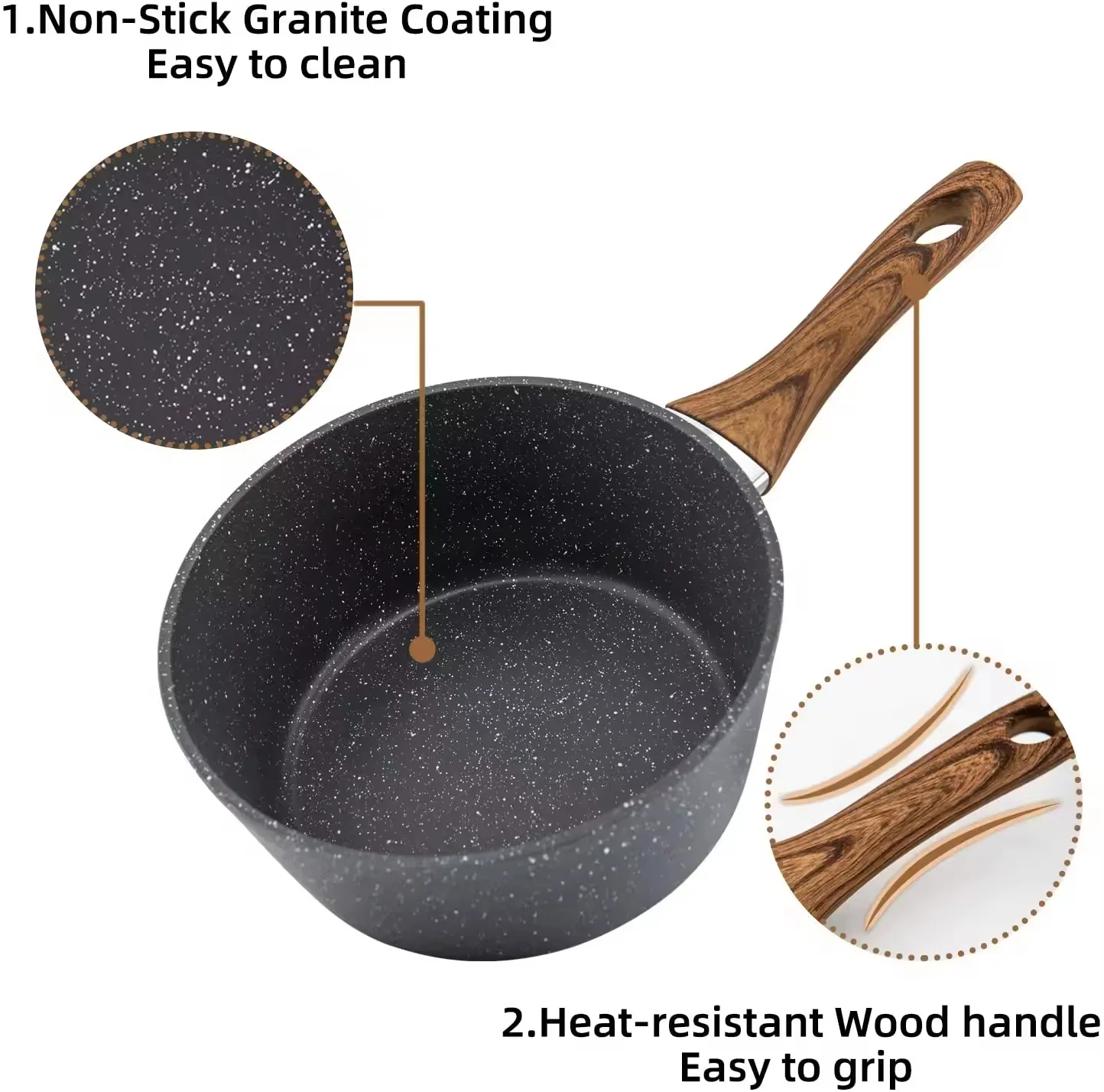 WT-MP010 Classic Induction Bottom Forged Saucepan — image 4