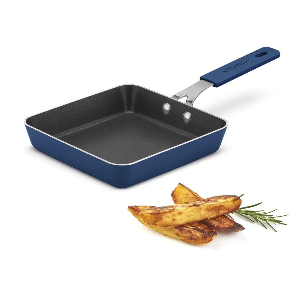 WT-FP017 Green Square Pressed Frying Pan — image 4
