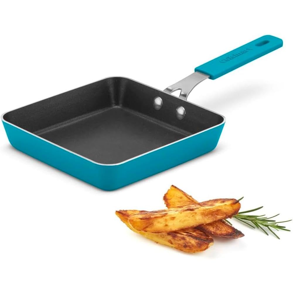 WT-FP017 Green Square Pressed Frying Pan — image 5