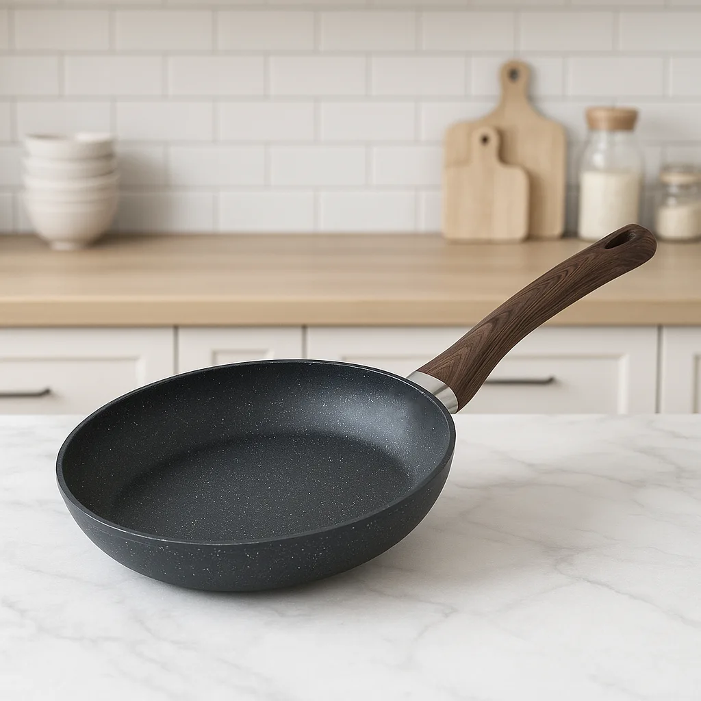 WT-FP008 Black Round Pressed Frying Pan — image 5