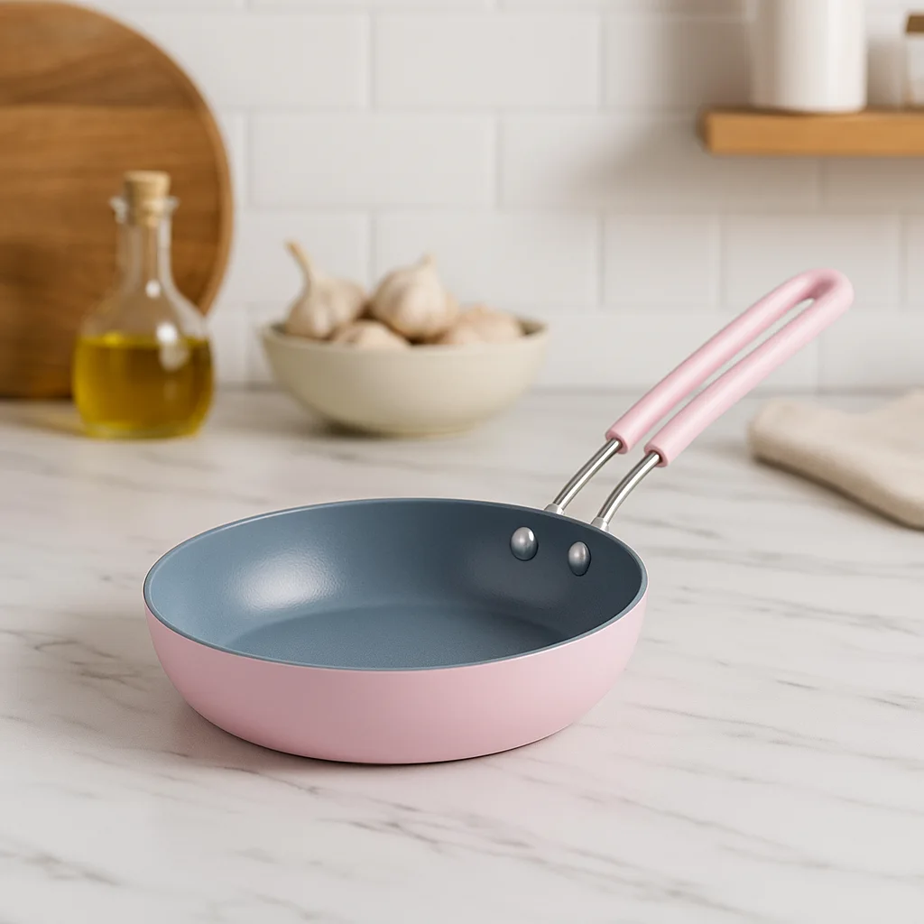 WT-FP013 Pink Thermally Conductive Pressed Frying Pan — image 3