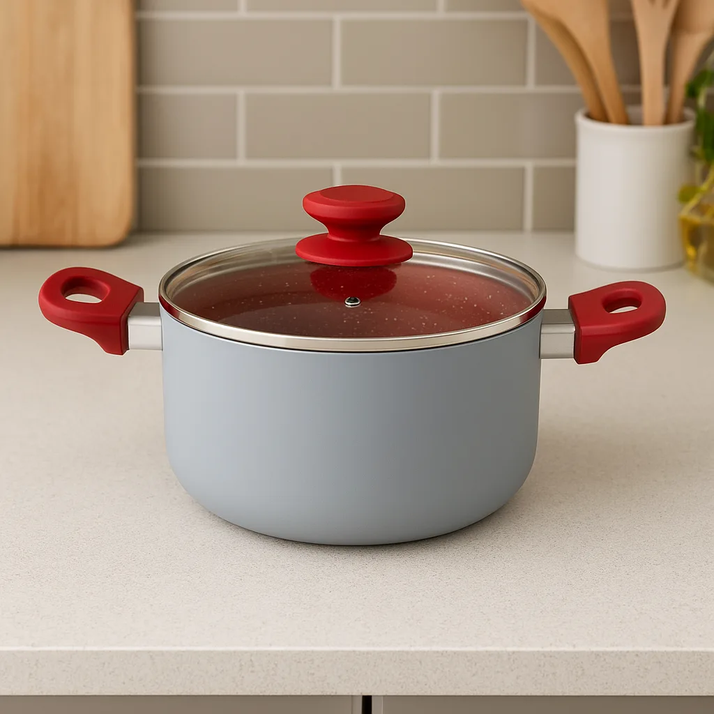 WT-SP009 Non-stick Spiral Bottom Pressed Casserole Stockpot — image 2
